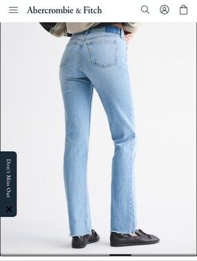 Abercrombie & Fitch Light Blue Straight Leg Jeans
